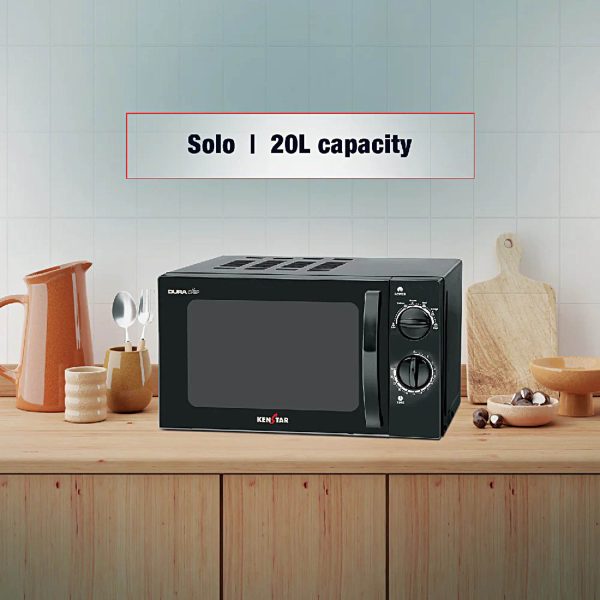 Kenstar Dura Chef 20 Litre 700W Solo Microwave Ovenwith 30 Min Timer (Black Color), KM20SSLN
