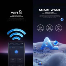 Haier 12 kg 5 Star Inverter Fully Automatic Front Load Washing Machine , AI Colorful Touch Panel, Wi-Fi, Direct Motion Motor, Black, HW120-DM14F9BKU1