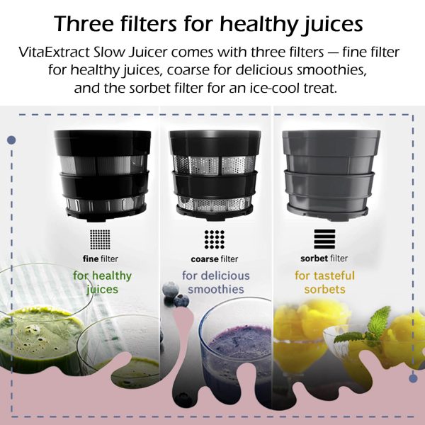 Bosch Lifestyle 150-Watt Cold Press Slow Juicer, Gentle squeezing technology, Black, MESM731M