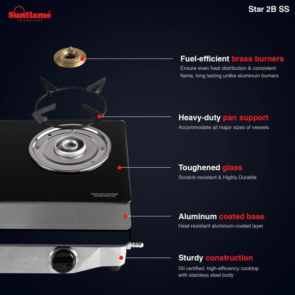 Sunflame, LPG Stove STAR 2B SS