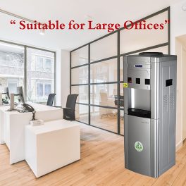 Blue Star GA Series Hot, Cold & Normal 20 Litre Cooling Cabinet Top Load Water Dispenser with Cooling Cabinet, Grey, BWD3FMRGA-G