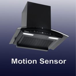 Sunflame 60cm 1250m3/hr Ducted Auto Clean Wall Mounted Chimney with Motion Sensor Control, Black, CH GENIAL PLUS 60 AC