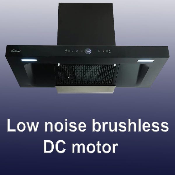 Sunflame 60 cm Wall Mounted Chimney, Feather touch controls, Filterless-Auto sense technology, Black, CH FIORE 60 AC GC BLDC