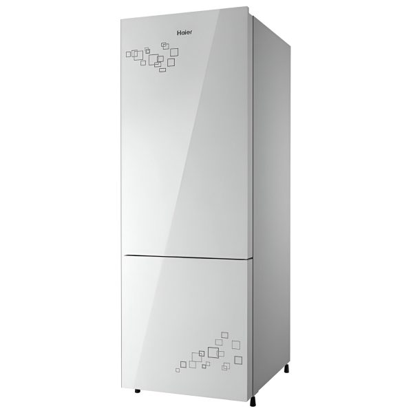 Haier 237L 2 Star Frost Free Bottom Mount Refrigerator Premium 8 In 1 Convertible Modes Bottom Freezer 200% Faster Ice Making in 49 Minutes, Mirror Glass, HRB-2872PMG-P