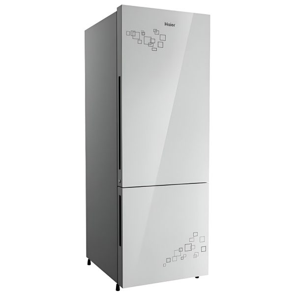 Haier 237L 2 Star Frost Free Bottom Mount Refrigerator Premium 8 In 1 Convertible Modes Bottom Freezer 200% Faster Ice Making in 49 Minutes, Mirror Glass, HRB-2872PMG-P