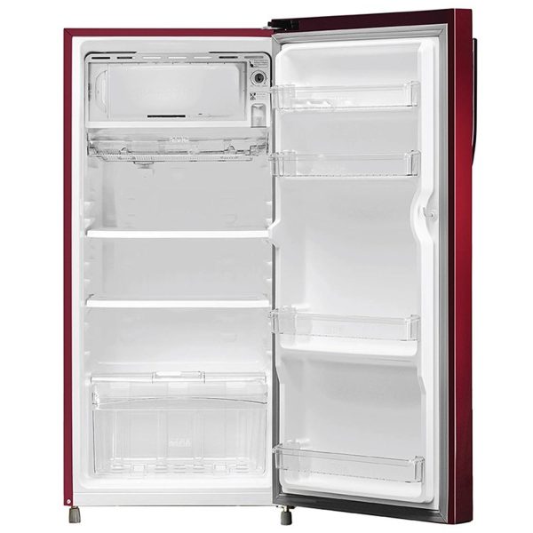 Haier 190L 2 Star Direct Cool Single Door Refrigerator, Large Veg Box, Fast Ice Making, Longer Cooling Retention, Easy Clean Back, Red Voila, HRD-2102CRV-P