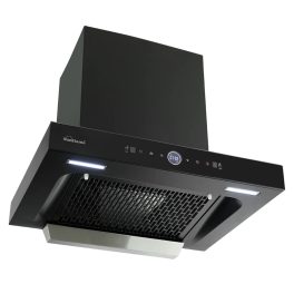 Sunflame 60 cm Wall Mounted Chimney, Feather touch controls, Filterless-Auto sense technology, Black, CH FIORE 60 AC GC BLDC