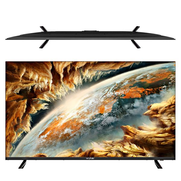 Wybor-Cloud Series, 108cm (43 Inch) frameless Full HD Smart Android TV, Black, 43WFS-C9