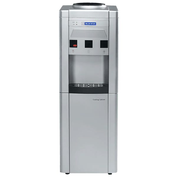 Blue Star GA Series Hot, Cold & Normal 20 Litre Cooling Cabinet Top Load Water Dispenser with Cooling Cabinet, Grey, BWD3FMRGA-G