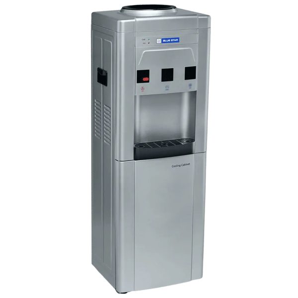 Blue Star GA Series Hot, Cold & Normal 20 Litre Cooling Cabinet Top Load Water Dispenser with Cooling Cabinet, Grey, BWD3FMRGA-G