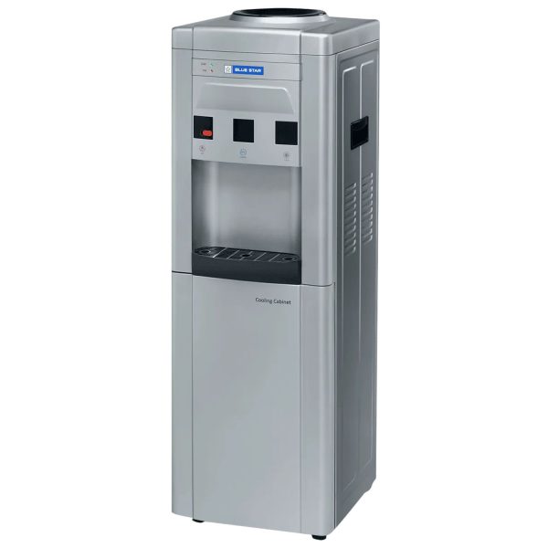 Blue Star GA Series Hot, Cold & Normal 20 Litre Cooling Cabinet Top Load Water Dispenser with Cooling Cabinet, Grey, BWD3FMRGA-G