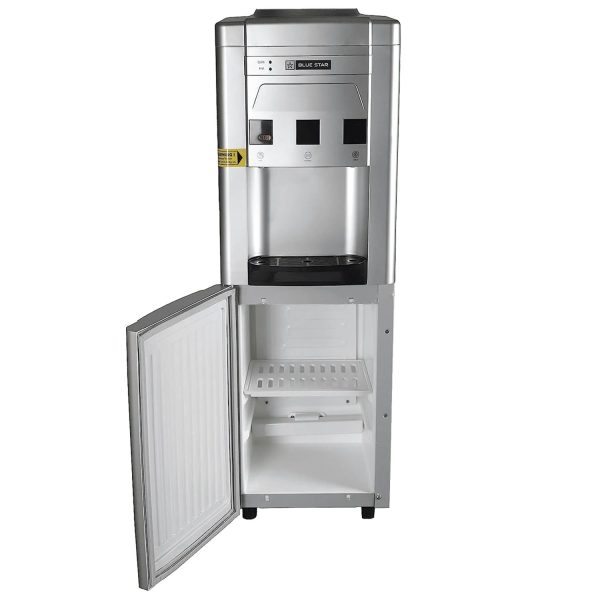 Blue Star GA Series Hot, Cold & Normal 20 Litre Cooling Cabinet Top Load Water Dispenser with Cooling Cabinet, Grey, BWD3FMRGA-G