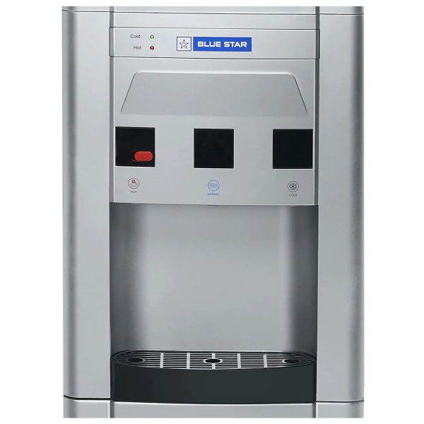 Blue Star GA Series Hot, Cold & Normal 20 Litre Cooling Cabinet Top Load Water Dispenser with Cooling Cabinet, Grey, BWD3FMRGA-G