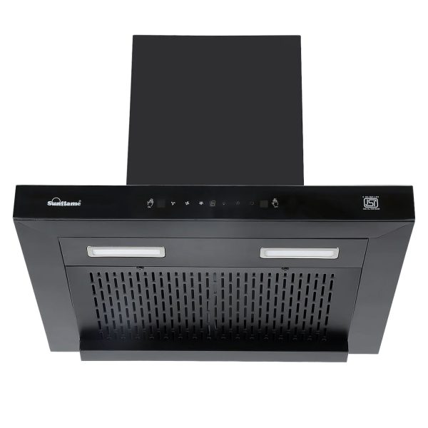 Sunflame Ductless Auto Clean Wall Mounted Chimney with Washable Filter, Black, CUPODX60BKACGC