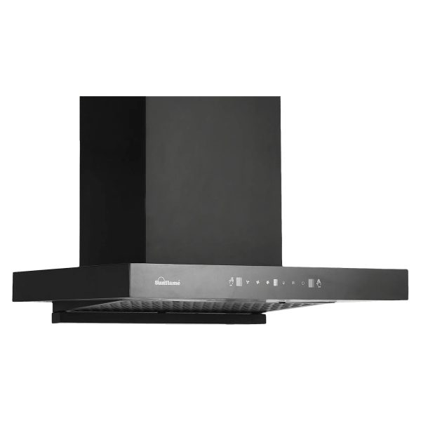 Sunflame Ductless Auto Clean Wall Mounted Chimney with Washable Filter, Black, CUPODX60BKACGC