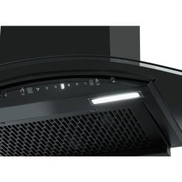 Sunflame 60cm 1250m3/hr Ducted Auto Clean Wall Mounted Chimney with Motion Sensor Control, Black, CH GENIAL PLUS 60 AC