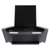 Sunflame 60cm 1250m3/hr Ducted Auto Clean Wall Mounted Chimney with Motion Sensor Control, Black, CH GENIAL PLUS 60 AC