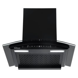 Sunflame 60cm 1250m3/hr Ducted Auto Clean Wall Mounted Chimney with Motion Sensor Control, Black, CH GENIAL PLUS 60 AC