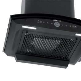 Sunflame 60cm 1400m³/hr Ductless Auto Clean Wall Mounted Chimney with Feather Touch Controls, Black, CH SERENO 60 AC GC BLDC