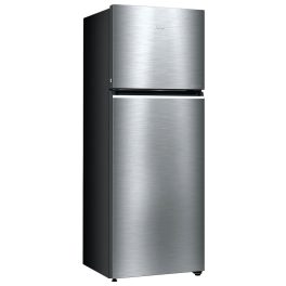 Haier 328 L 2 Star Frost Free Top Mount Double Door Refrigerator, 10-in-1 Convertible, Triple Inverter & Dual Fan Motor Technology, Twist Ice Maker, Nickel Steel, HRF-3782BNS-P