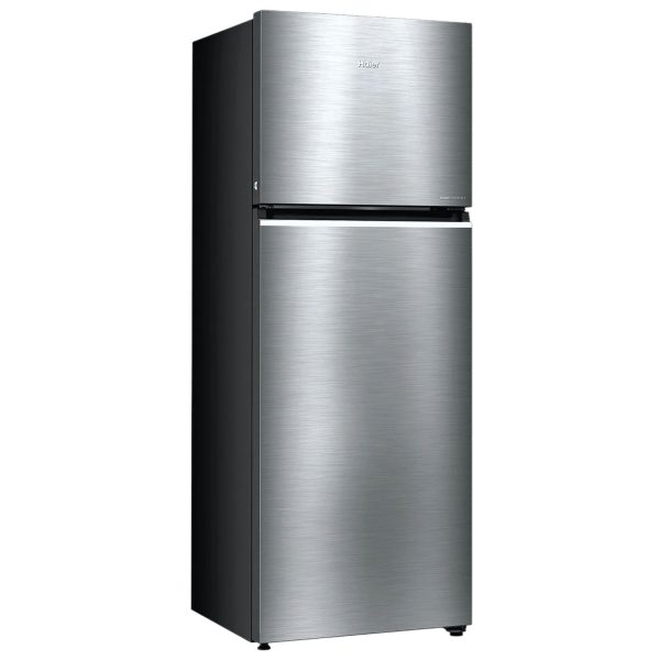 Haier 328 L 2 Star Frost Free Top Mount Double Door Refrigerator, 10-in-1 Convertible, Triple Inverter & Dual Fan Motor Technology, Twist Ice Maker, Nickel Steel, HRF-3782BNS-P