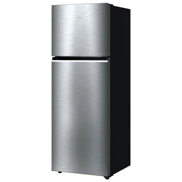 Haier 328 L 2 Star Frost Free Top Mount Double Door Refrigerator, 10-in-1 Convertible, Triple Inverter & Dual Fan Motor Technology, Twist Ice Maker, Nickel Steel, HRF-3782BNS-P