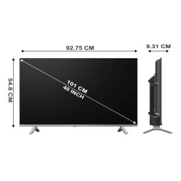 Wybor-Cloud Series, 101cm (40 Inch) Frameless Design Full HD Smart Android TV, Voice Command Remote, Black, MACHO 512