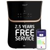 Livpure 6.5 litres Smart Water Purifier, RO+UV+UF+CU+ALK+MIN, 2.5 Year No Service Cost- Filters Included, WiFi Enabled, TDS Display, 10 Stage Filtration, Black, Lotier AIOT
