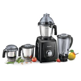 Sujata 1000 Watt 4 Jar Mixer Grinder with Pulse Action, Unbreakable Handle and Coconut Milk Extractor, MG03