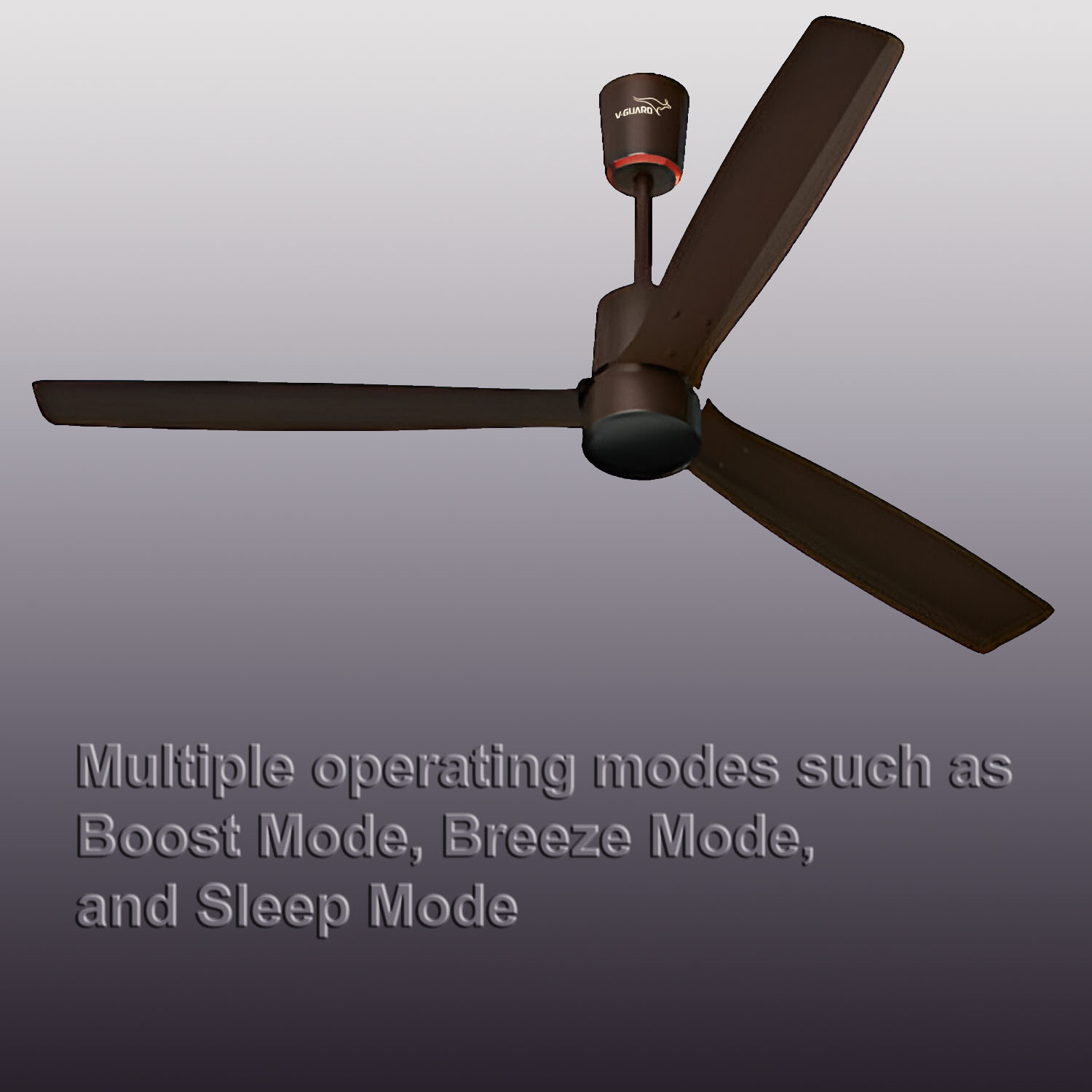 V-Guard 5 Star 1200 mm Premium High Speed Ceiling Fan, 6W LED Under Light (48″) 370 RPM with 3 Year Warranty BLDC Motor with Remote, Airwiz Plus V-Guard 5 Star 1200 mm Premium High Speed Ceiling Fan, 6W LED Under Light (48") 370 RPM with 3 Year Warranty BLDC Motor with Remote, Airwiz Plus