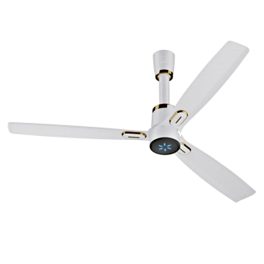 V-Guard 5 Star 1200 mm Premium High Speed Ceiling Fan, (48) 370 RPM with 3 Year Warranty BLDC Motor with Remote, Blossom White, Airwiz Prime