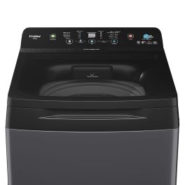 Haier 5 Star 8 Kg Fully Automatic Top Load Washing, 8 Wash Program, Oceanus Wave Drum, Toughened glass, Softfall Technology, Dual Magic Filter, Dark Jade Silver, HWM80-688S8