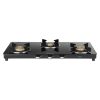 Sunflame 3 Burner Slim Glass Top Gas Stove, 75 cm Wide, Ultra- slim, Extra spacious, Toughened Glass Top, GT Genial 3B