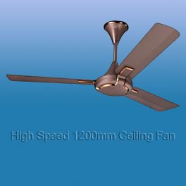 V-Guard  400RPM 1200mm Ceiling Fan with 3 Year Warranty Silent Operation, Elegance Brown, GLADO PRIME VX