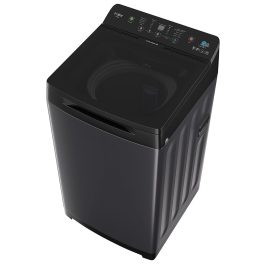 Haier 5 Star 9 Kg Fully Automatic Top Load Washing, 15 Wash Program, Anti Scaling Technology, Oceanus Wave Drum, Toughened glass, Softfall Technology, Dual Magic Filter, Black, HWM90-H688BK