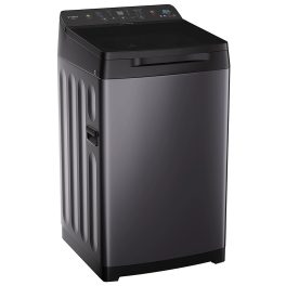 Haier 5 Star 9 Kg Fully Automatic Top Load Washing, 15 Wash Program, Anti Scaling Technology, Oceanus Wave Drum, Toughened glass, Softfall Technology, Dual Magic Filter, Black, HWM90-H688BK