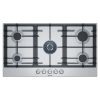 Bosch 6 Series Gas Hob 90 Cm, Stainless Steel 5 Burner (Built In) Gas Hob, Stainless Steel, Pcq9B5O90I