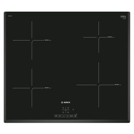 Bosch Series 4 Induction hob 60 cm surface mount, 1800W Glass Ceramic Induction Hob With 4 Cooking Zone, Black, PIE651BB5I