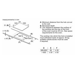 Bosch Series 4 Induction hob 60 cm surface mount, 1800W Glass Ceramic Induction Hob With 4 Cooking Zone, Black, PIE651BB5I