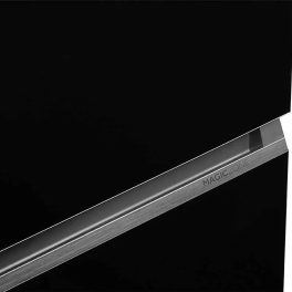 Haier 630L Lumiere French 4 Door Side by Side Frost Free Refrigerator, Convertible Magic Zone, Wi-Fi, Inverter, Colourful Display Panel, Motion Sensor, My zone, Sun Lit Interior, Black Glass, HRB-700KGU1