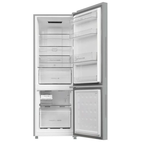 Haier 265L, 2 Star Bottom Mounted Frost Free Refrigerator with 8-in-1 Convertible and Turbo Icing, Nickel Steel, HRB-3152IBNS-P