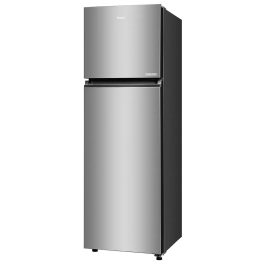 Haier 268L 2 Star Frost Free Top Mount Double Door Refrigerator, 5 In 1 Convertible Modes, 200% Faster Ice Making in 49 Minutes, Nickel Steel, HRF-3182IBNS-P