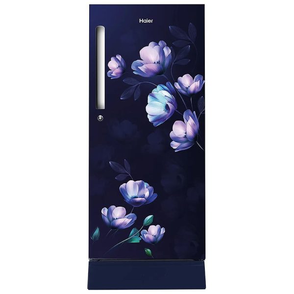 Haier 190 Litre 5 Star Single Door With Base Drawer Refrigerator, One Hour Icing Technology and Stabilizer Free Operation, Mirine Ivy, HRD-2105EPMI-P