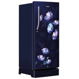 Haier 190 Litre 5 Star Single Door With Base Drawer Refrigerator, One Hour Icing Technology and Stabilizer Free Operation, Mirine Ivy, HRD-2105EPMI-P