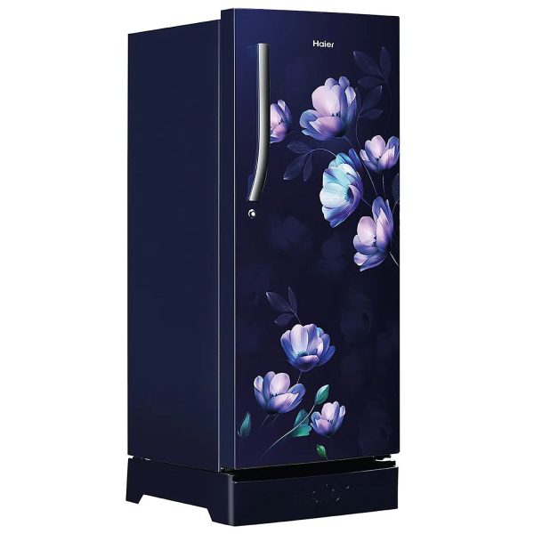 Haier 190 Litre 5 Star Single Door With Base Drawer Refrigerator, One Hour Icing Technology and Stabilizer Free Operation, Mirine Ivy, HRD-2105EPMI-P