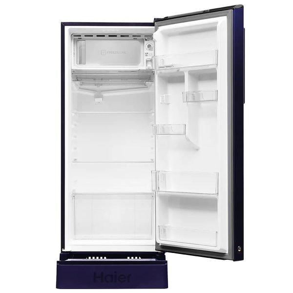 Haier 190 Litre 5 Star Single Door With Base Drawer Refrigerator, One Hour Icing Technology and Stabilizer Free Operation, Mirine Ivy, HRD-2105EPMI-P