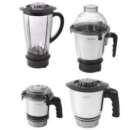 Sujata 1000 Watt 4 Jar Mixer Grinder with Pulse Action, Unbreakable Handle and Coconut Milk Extractor, MG03