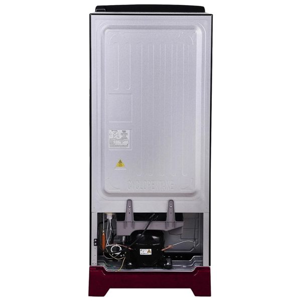 Haier 190 Litre 5 Star Single Door With Base Drawer Refrigerator, One Hour Icing Technology and Stabilizer Free Operation, Red Ivy, HRD-2105EPRI-P
