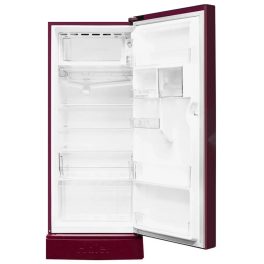 Haier 190 L, 3 Star, Direct Cool Single Door Refrigerator with Base Drawer, One Hour Icing Technology, Stabilizer Free Operation, Red Dahelia, HRD-2103PRD-P