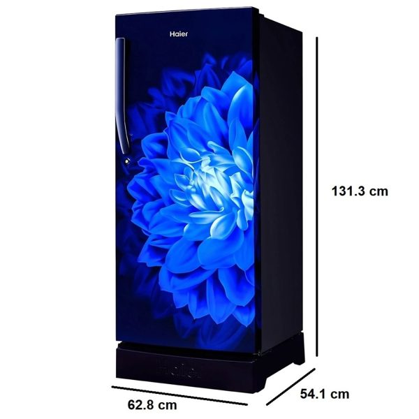 Haier 190 L, 3 Star, Direct Cool Single Door Refrigerator with Base Drawer, One Hour Icing Technology, Stabilizer Free Operation, Marine Dahelia, HRD-2103PMD-P